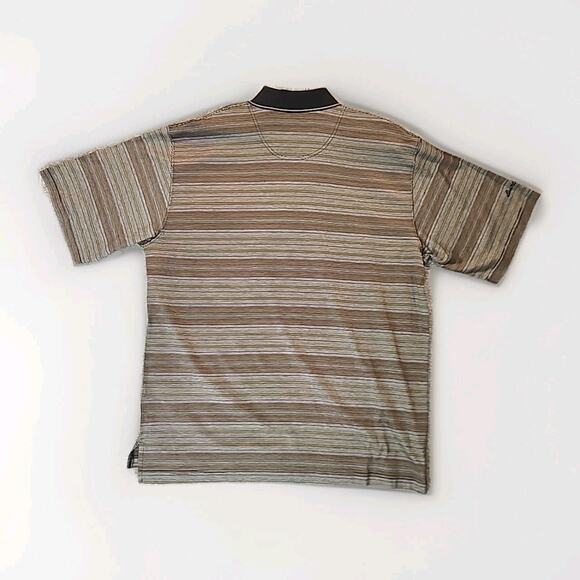 Ben Hogan Mens Performance Polo Shirt Large Striped Golf NWT - Picture 2 of 7